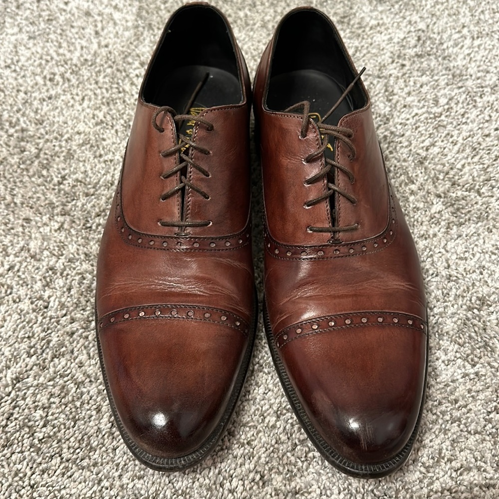Paul Evans Cap toe THE BRANDO SEMI-BROGUE OXFORD - BROWN